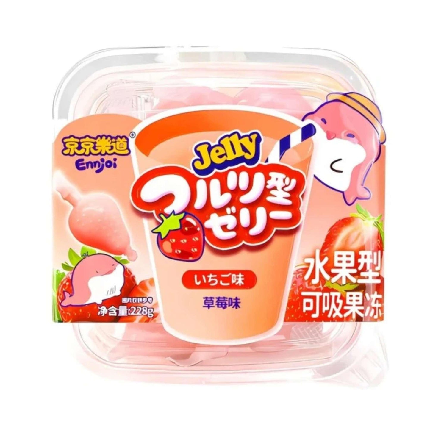 Ennjoi Strawberry Fruit Shaped Jelly 228g CHN