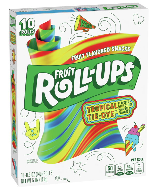 Fruit Roll Ups Tropical Tie-Dye 141g