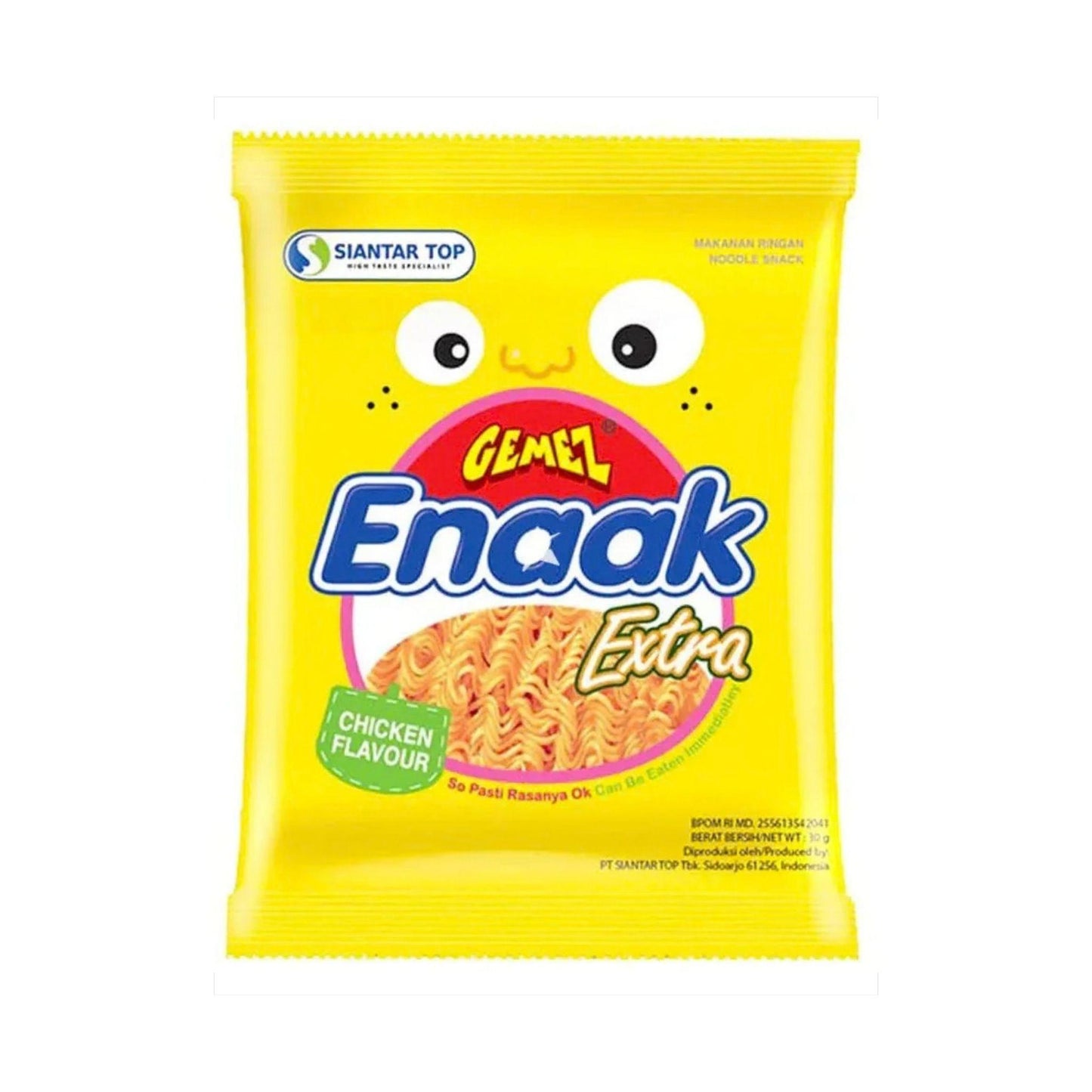 Gemez Snaak Extra (Indonesian Noodle Snack) Chicken Barbecue Flavour 30g