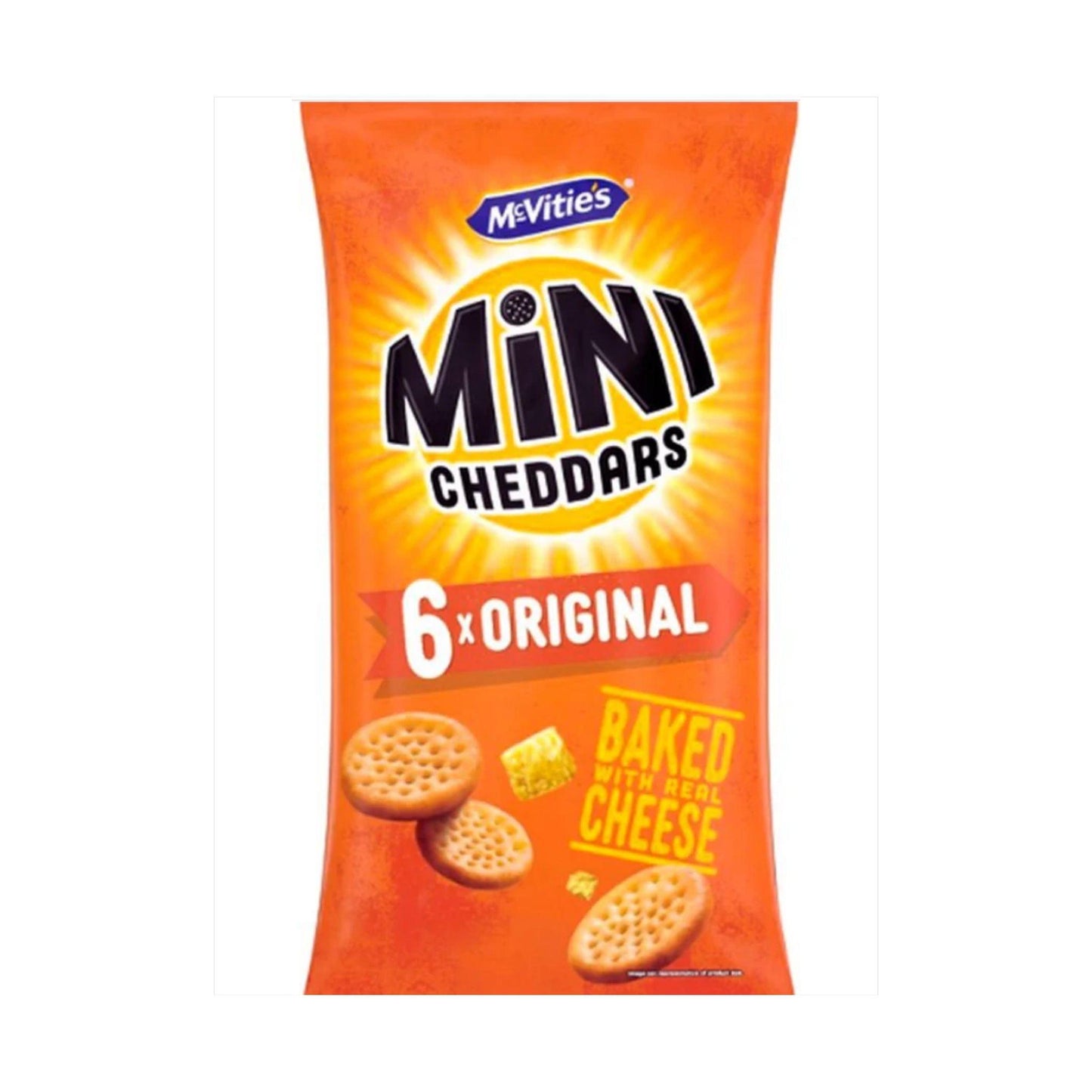 McVities Mini Cheddars Cheese Snack Biscuits (6 x 25g)