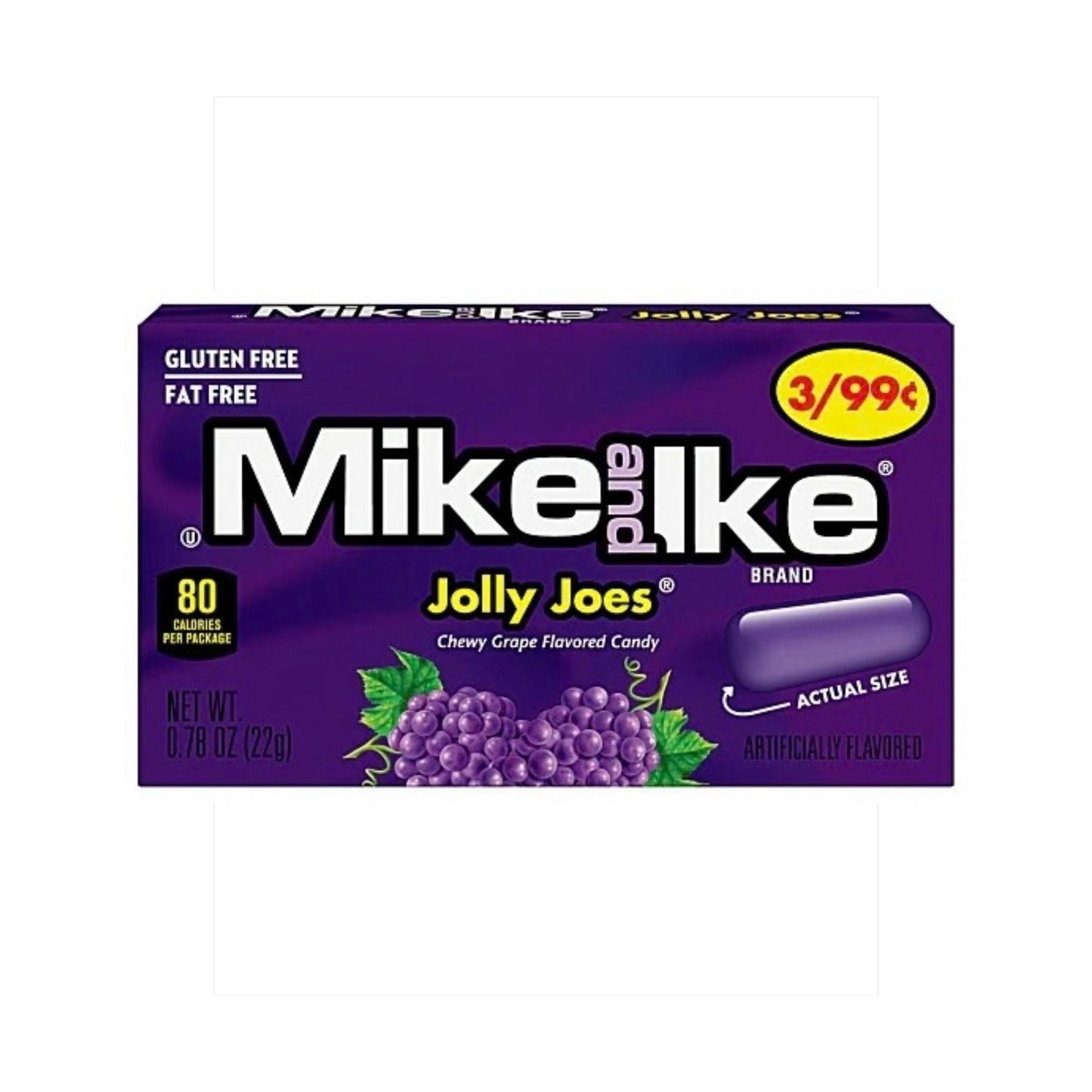 Mike and Ike Jolly Joes Grape 22g