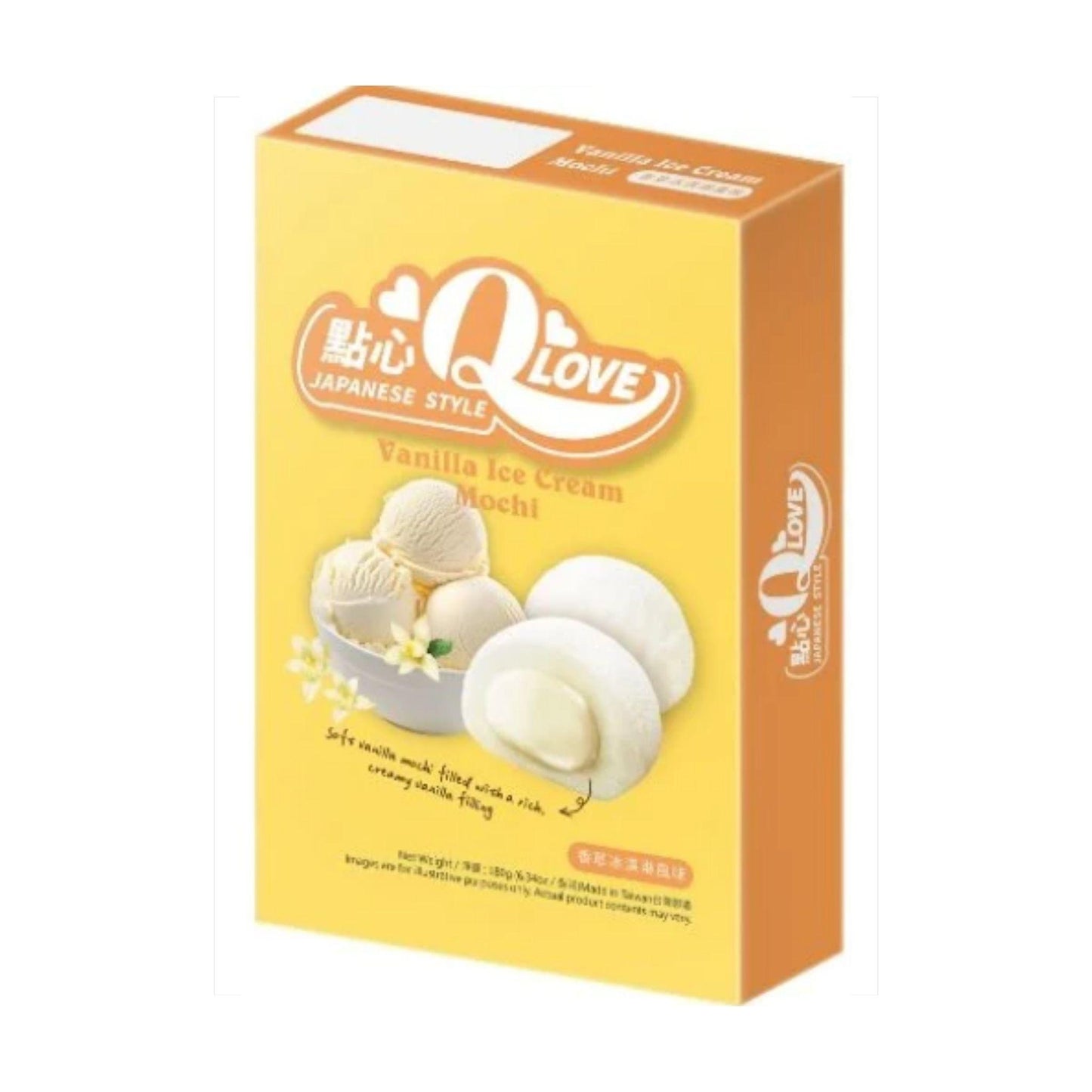 QLove Vanilla Ice Cream Deluxe Mochi 180g TWN