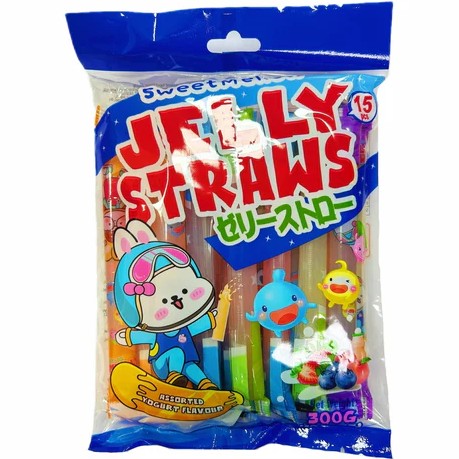 SWEET MELLOW Fruit jelly straws with yogurt