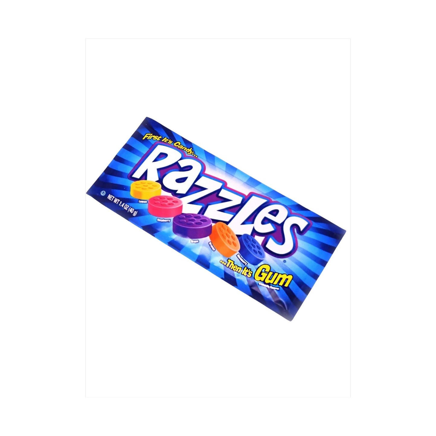 Sour Razzles Gum 40g