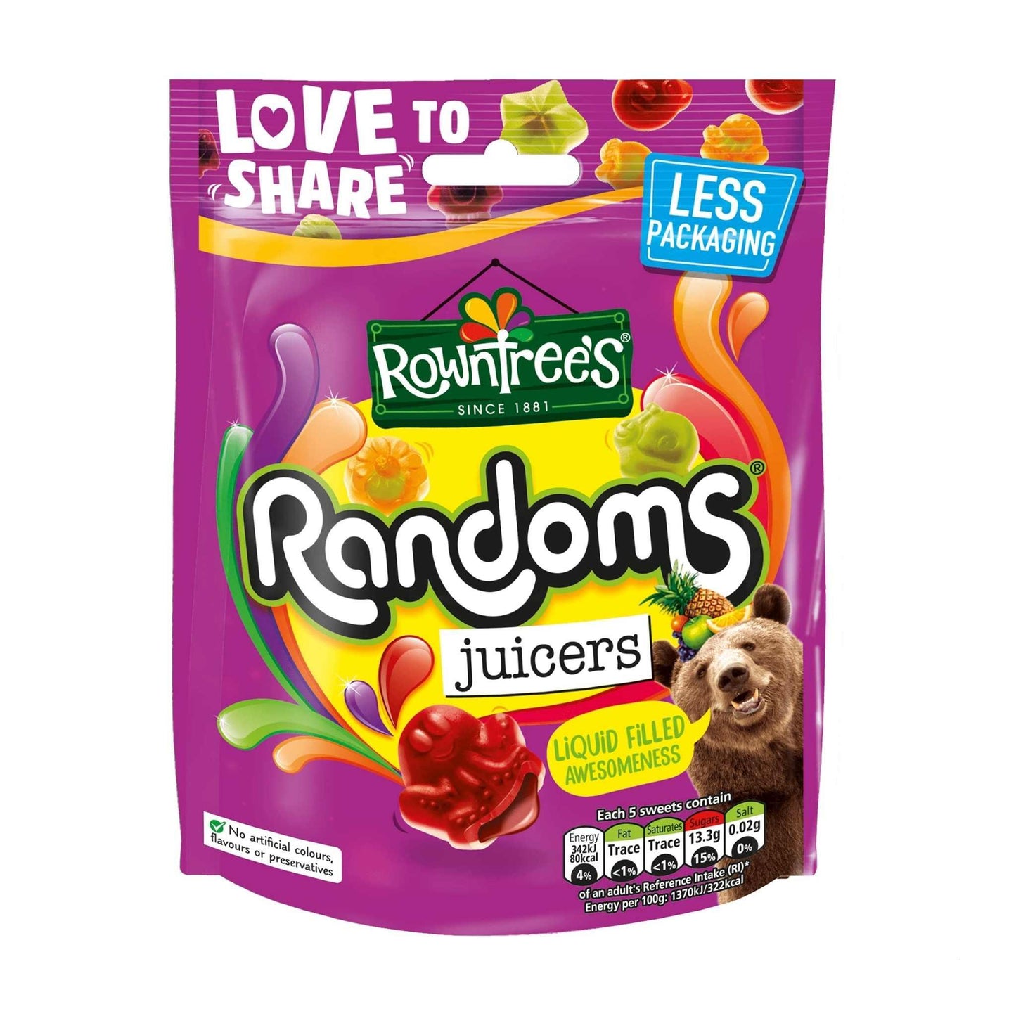 Sweets Rowntree's Randoms Juicers 140 Gr