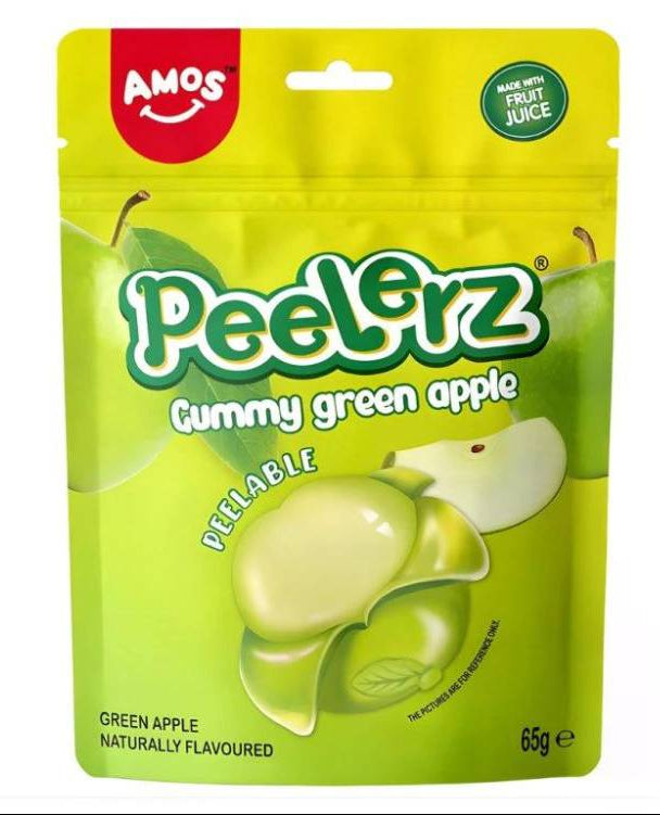 Amos Green Apple Peelable Gummy 65g