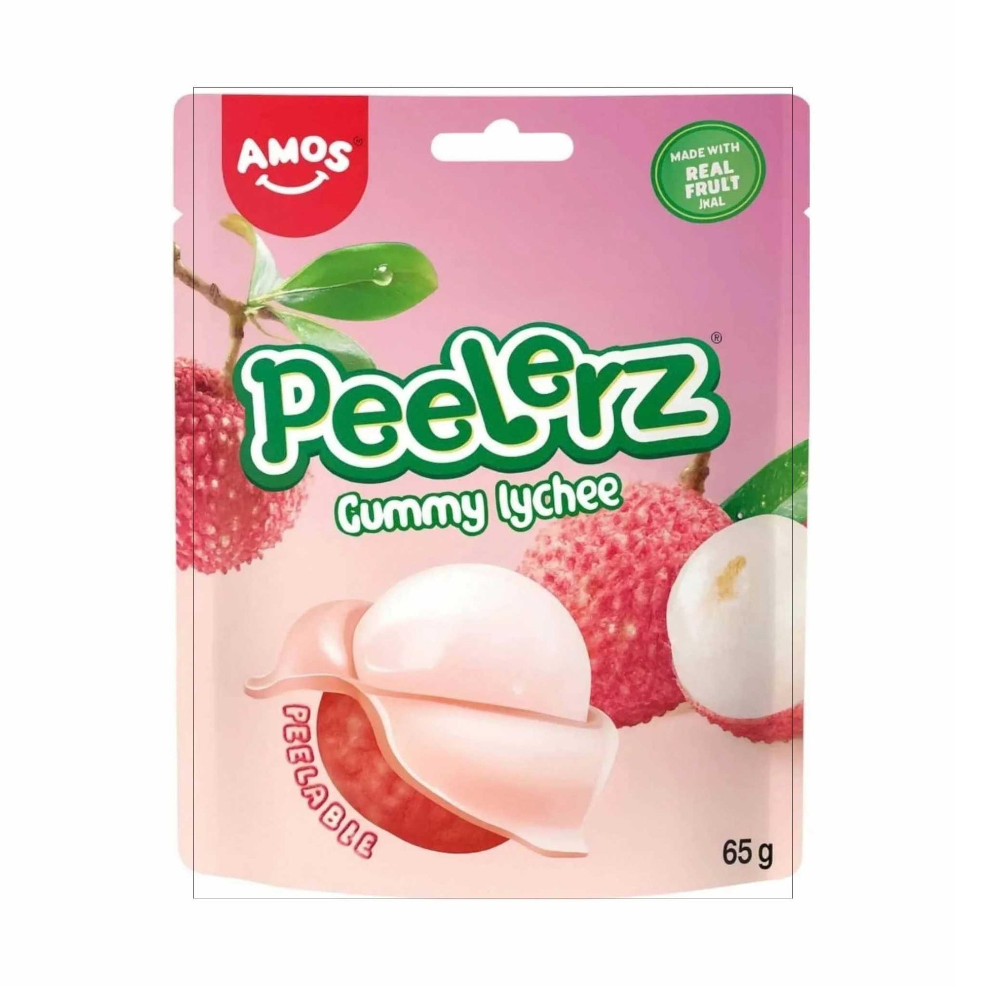 Amos Peelerz Gummy Lychee 65g