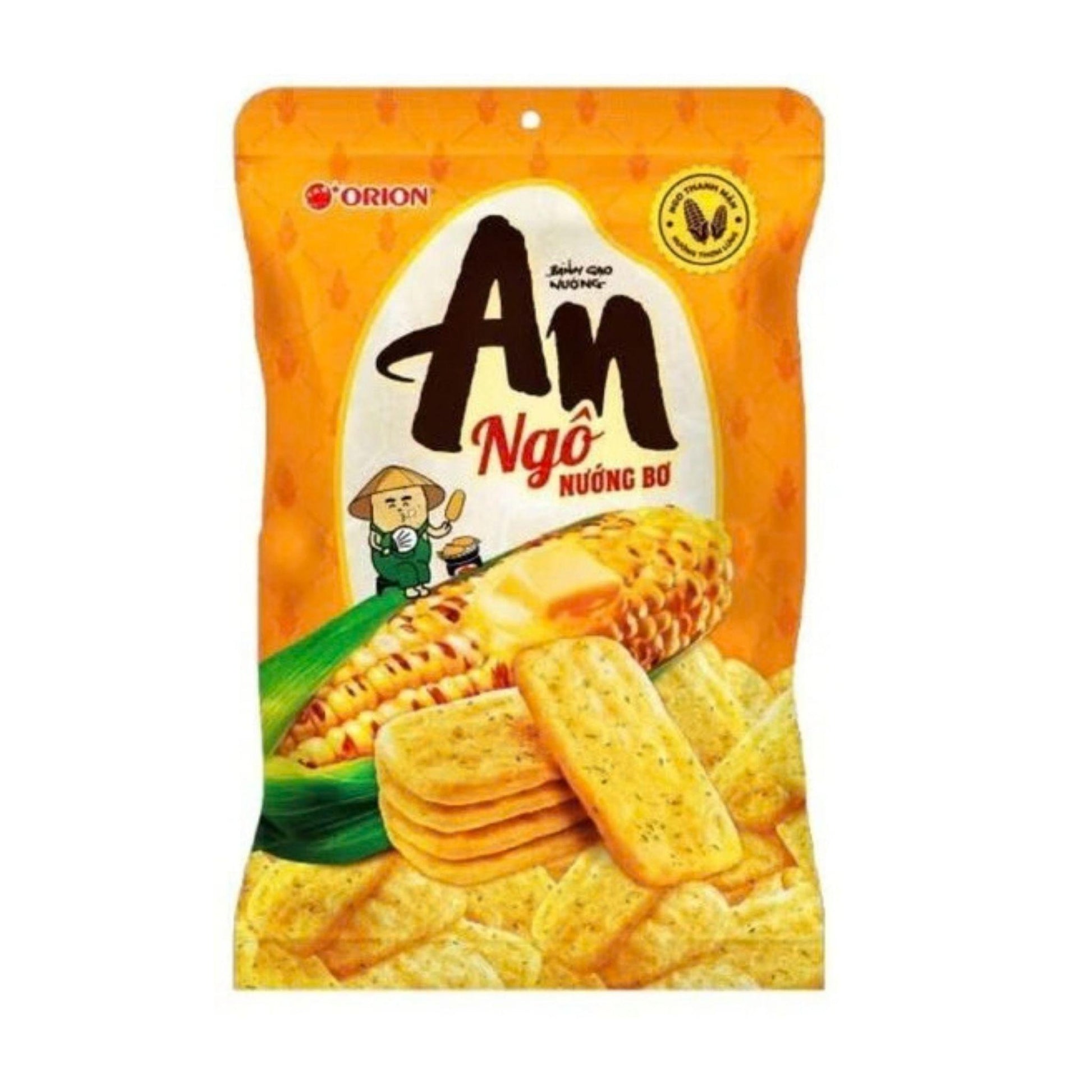 An Ngo Butter Baked Rice Crackers, 120g Pack
