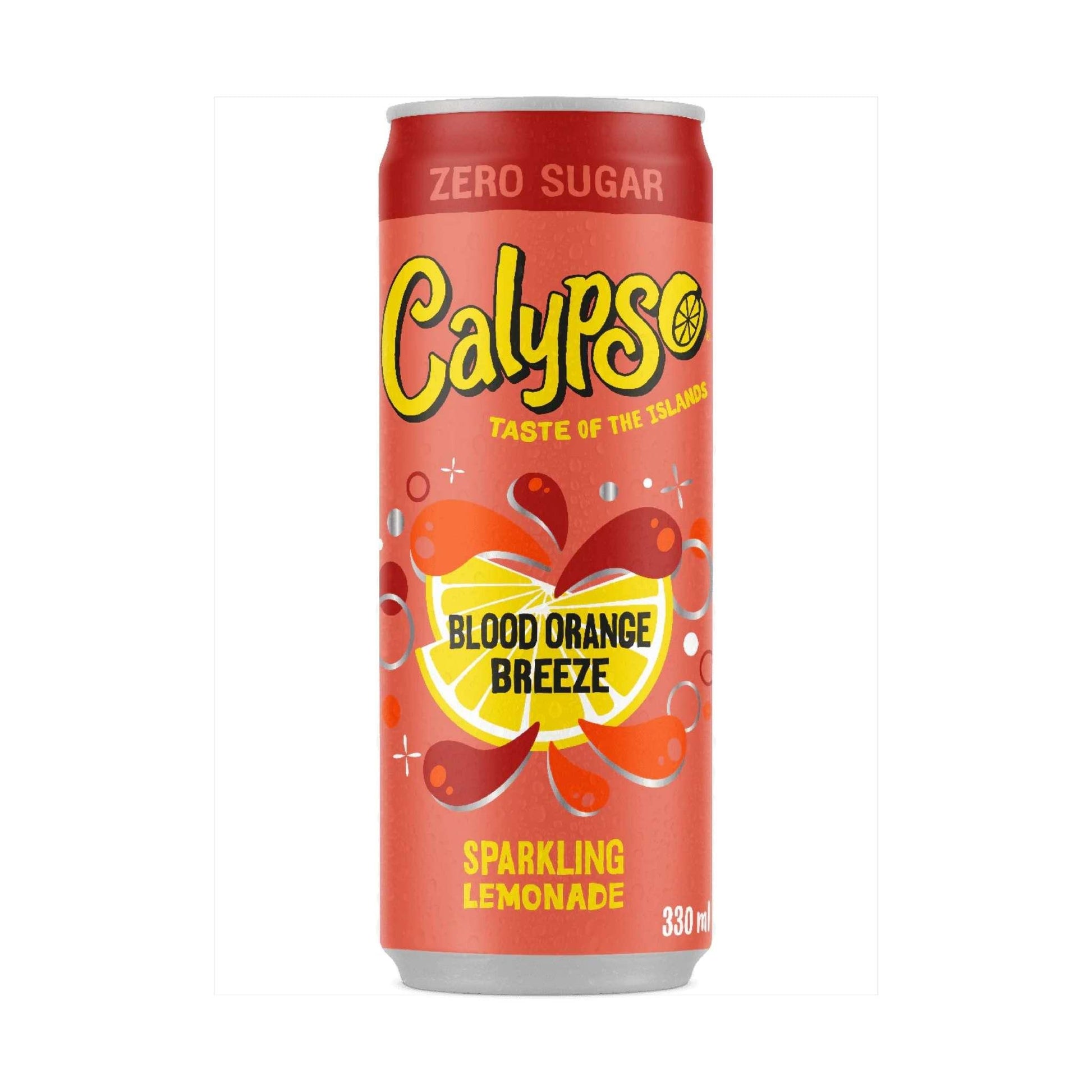BEVER CALYPSO 330 ML BLOOD ORANGE BREEZE ZERO SUGAR
