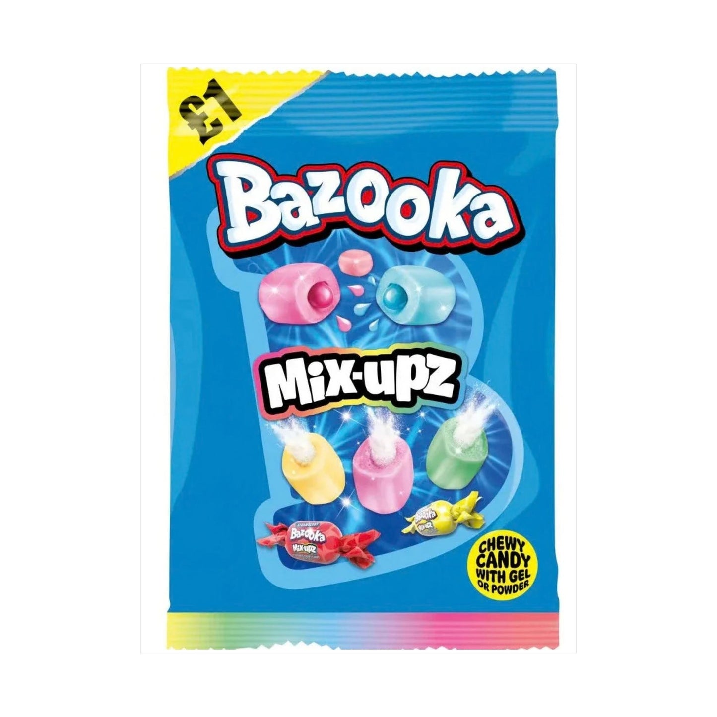 Bazooka Mix Upz Bags 120g (UK)