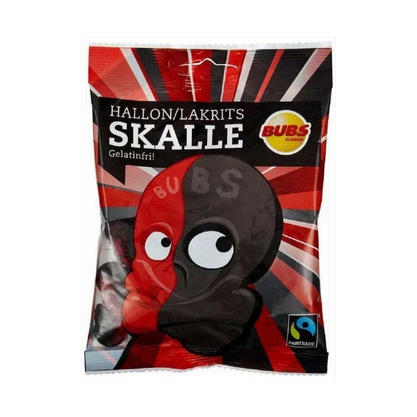 Bubs Hallon/Lakrits Skalle 90g