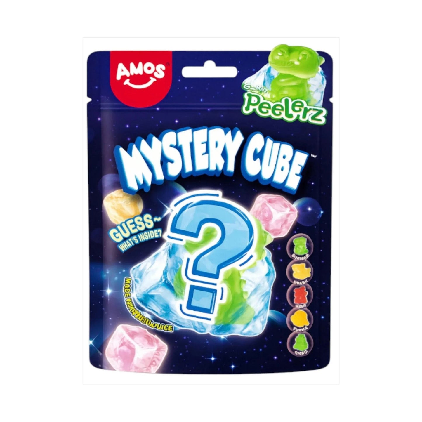 Candy AMOS Peelerz Gummy Mystery Cube 65g