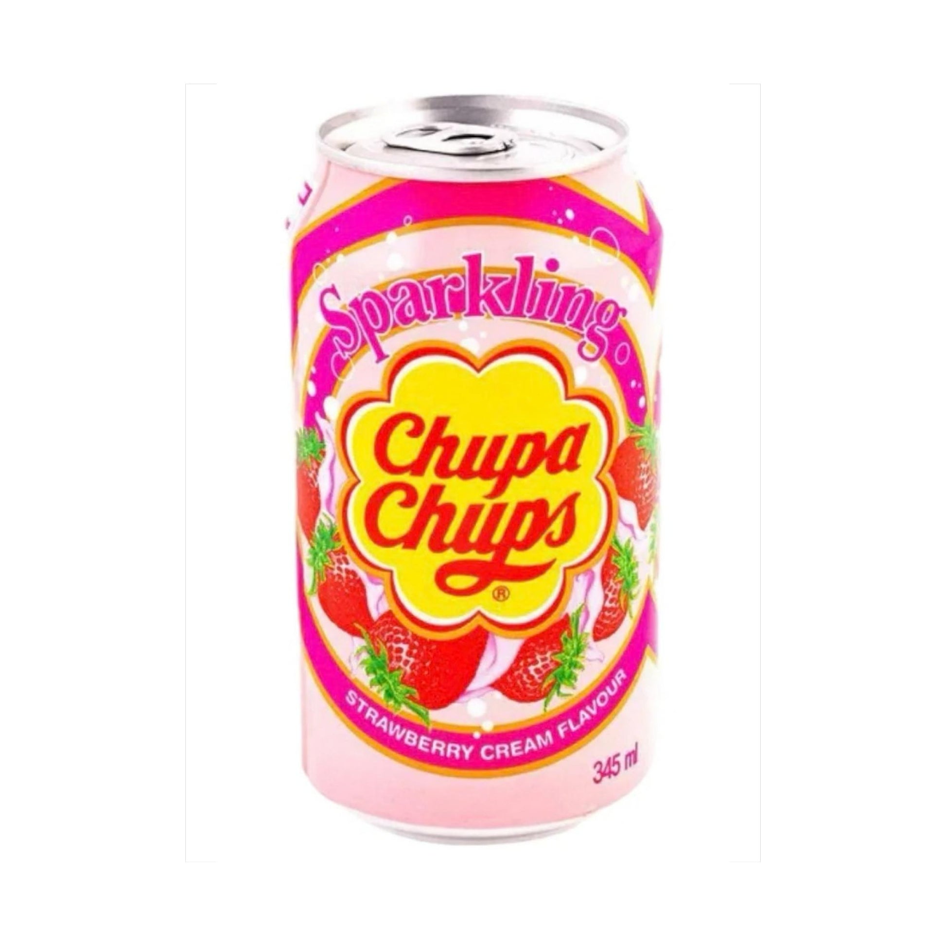 Chupa Chups Sparkling Strawberry & Cream Soda 345 ml