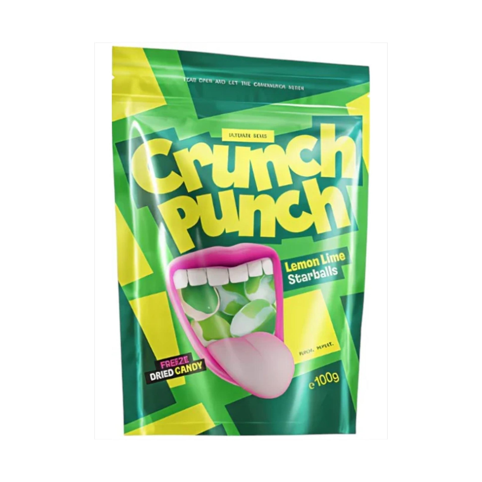 Crunch Punch Freeze-Dried Lemon Lime Starballs 100 g