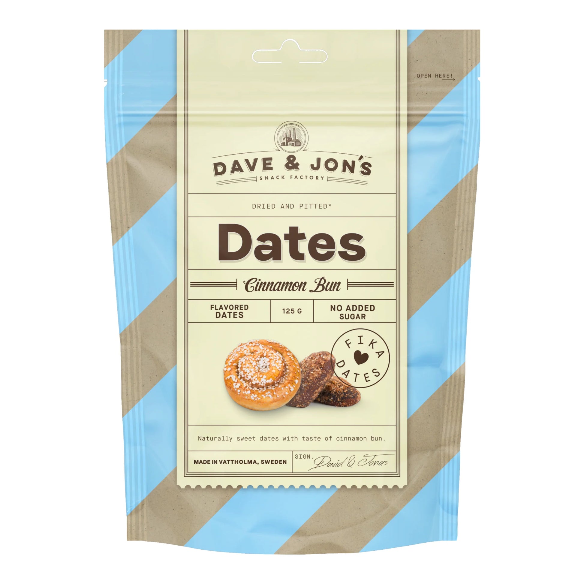 DAVE & JON'S 125 GR DATES CINNAMON BUN