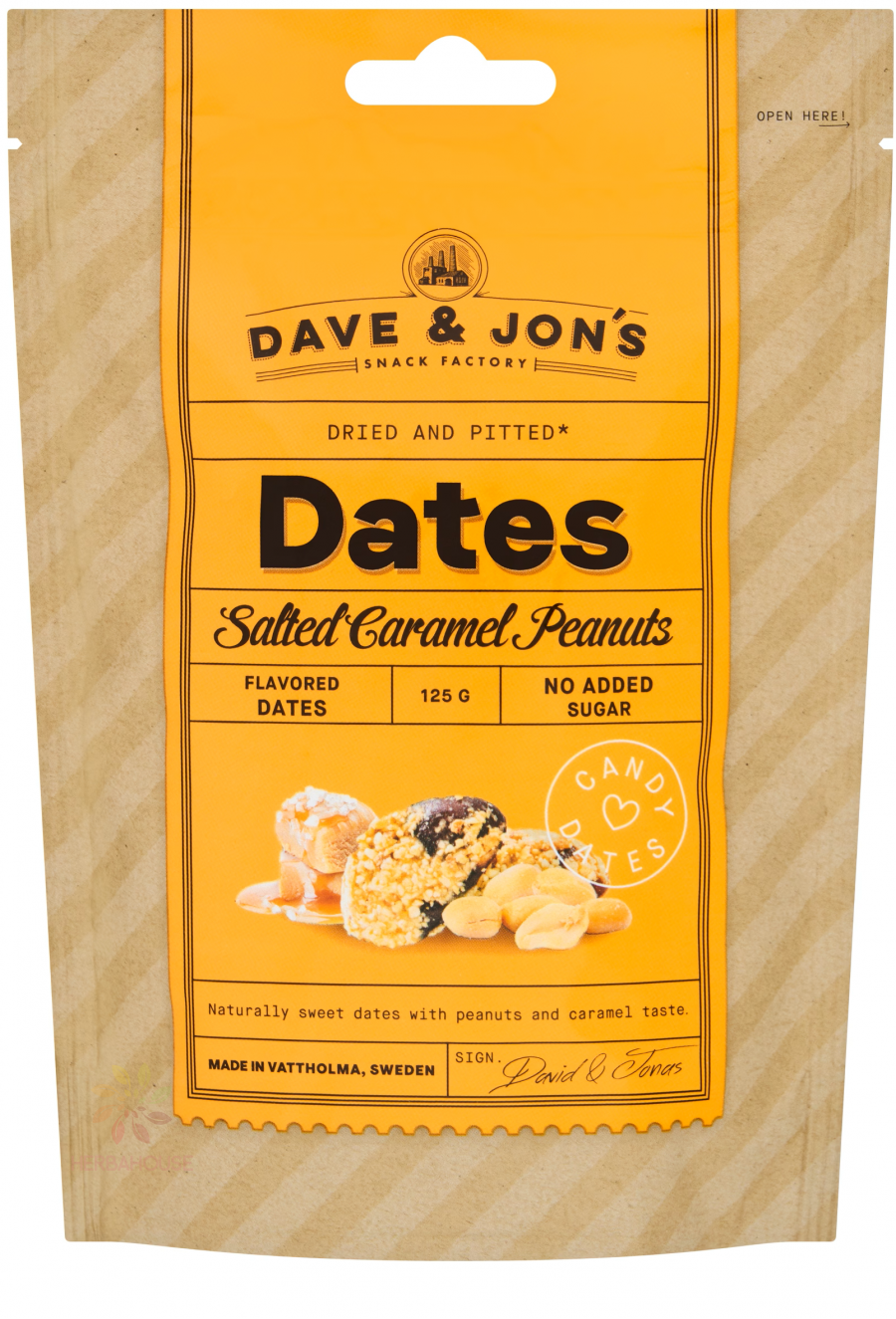 Dave & Jon's Dates Salted Caramel Peanuts 125g
