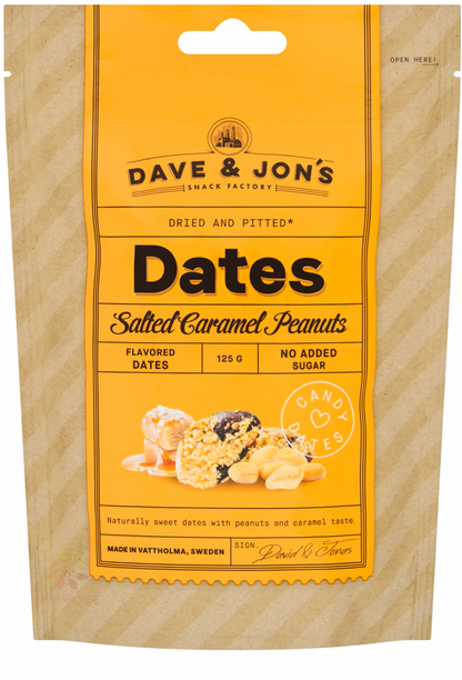 Dave & Jon's Dates Salted Caramel Peanuts 125g