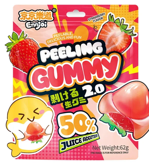 Ennjoi Strawberry Peeling Gummy 62g CHN
