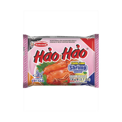 HaoHao instant soup with SHRIMP chili and lime flavor 78 g