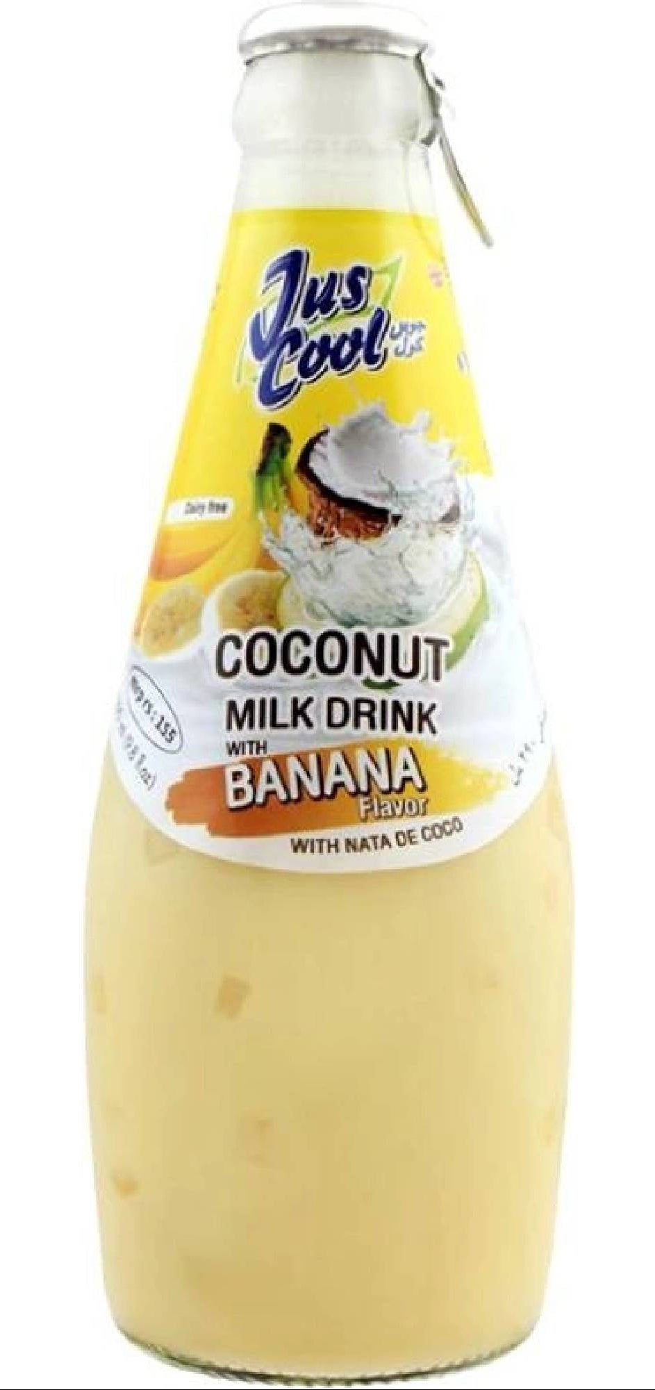 JUST COOL COCONUT MILK DRINK BANANA 290ML BOTTLE