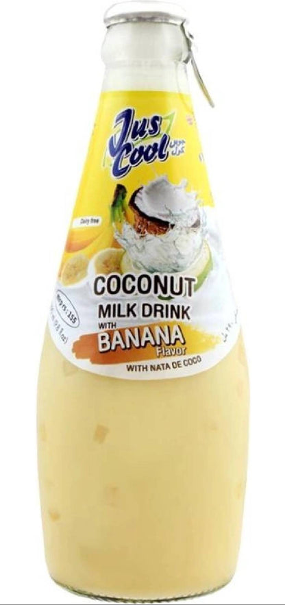JUST COOL COCONUT MILK DRINK BANANA 290ML BOTTLE