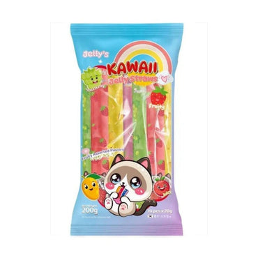 Kawaii Fruity Assorted Jelly Straws 200g CHN