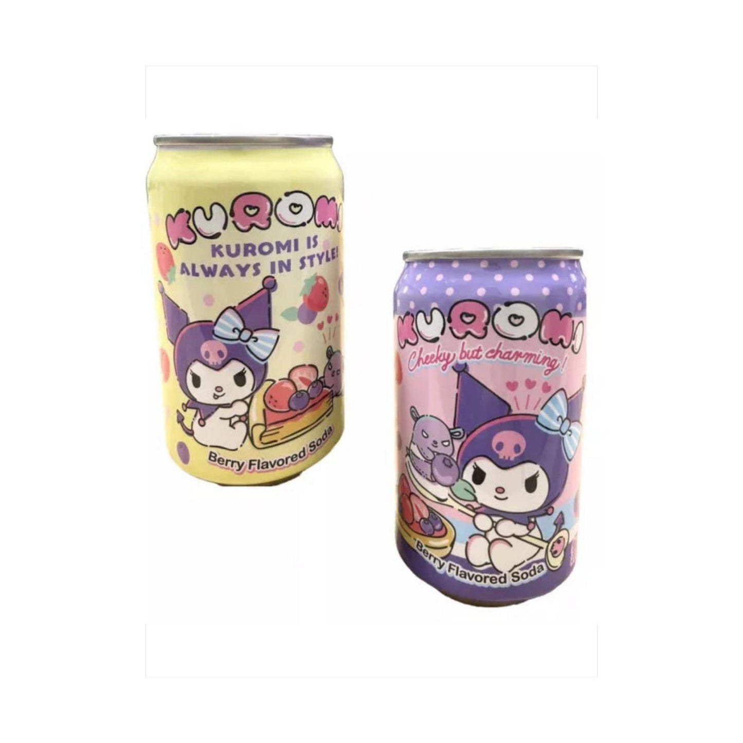 Kuromi Berry Flavored Soda 330ml (Taiwan)