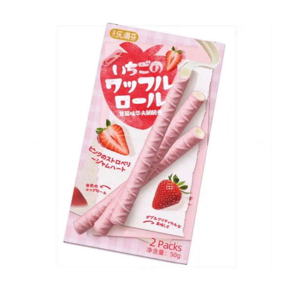 Strawberry Waffle Roll