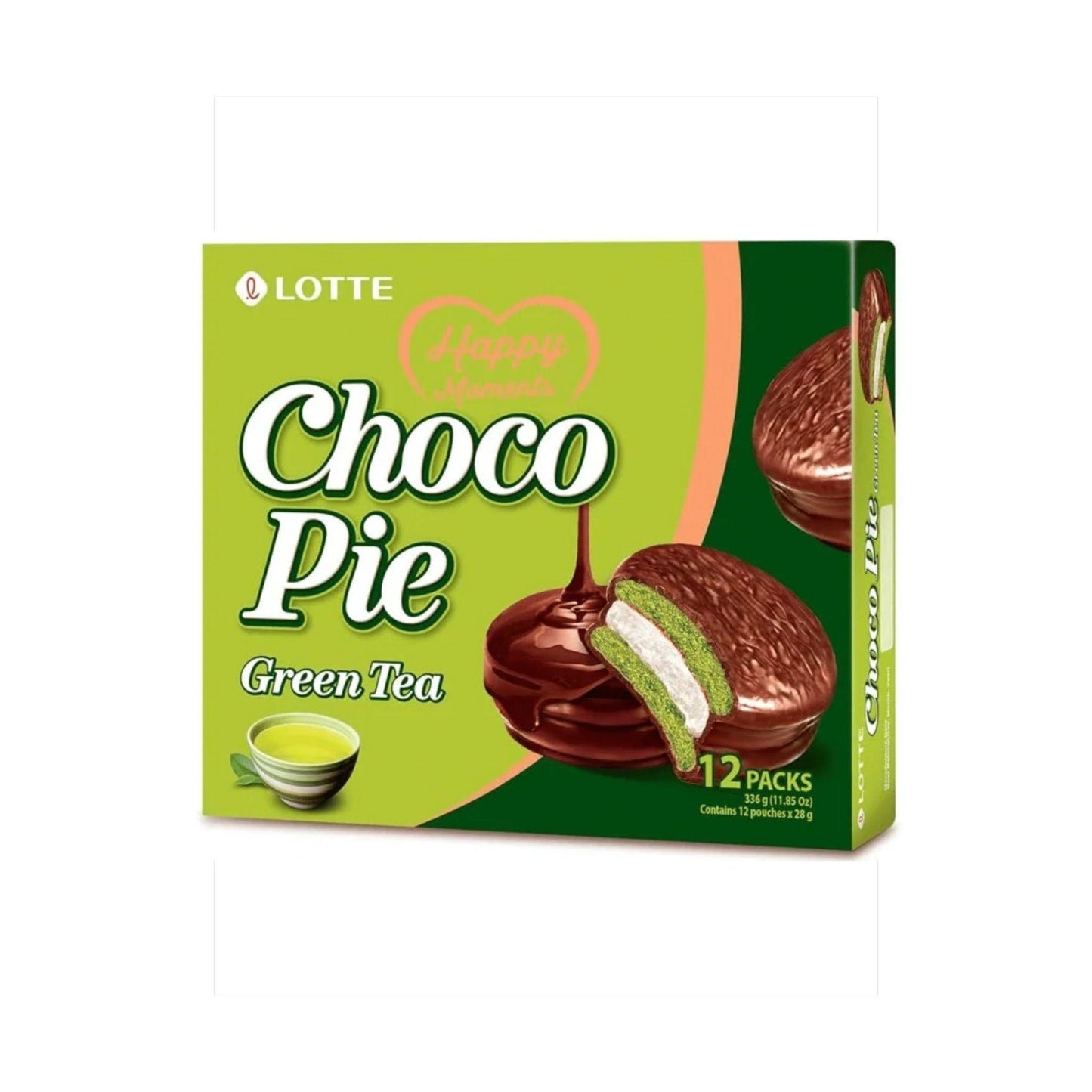 Lotte Choco Pie Green Tea 336g KOR