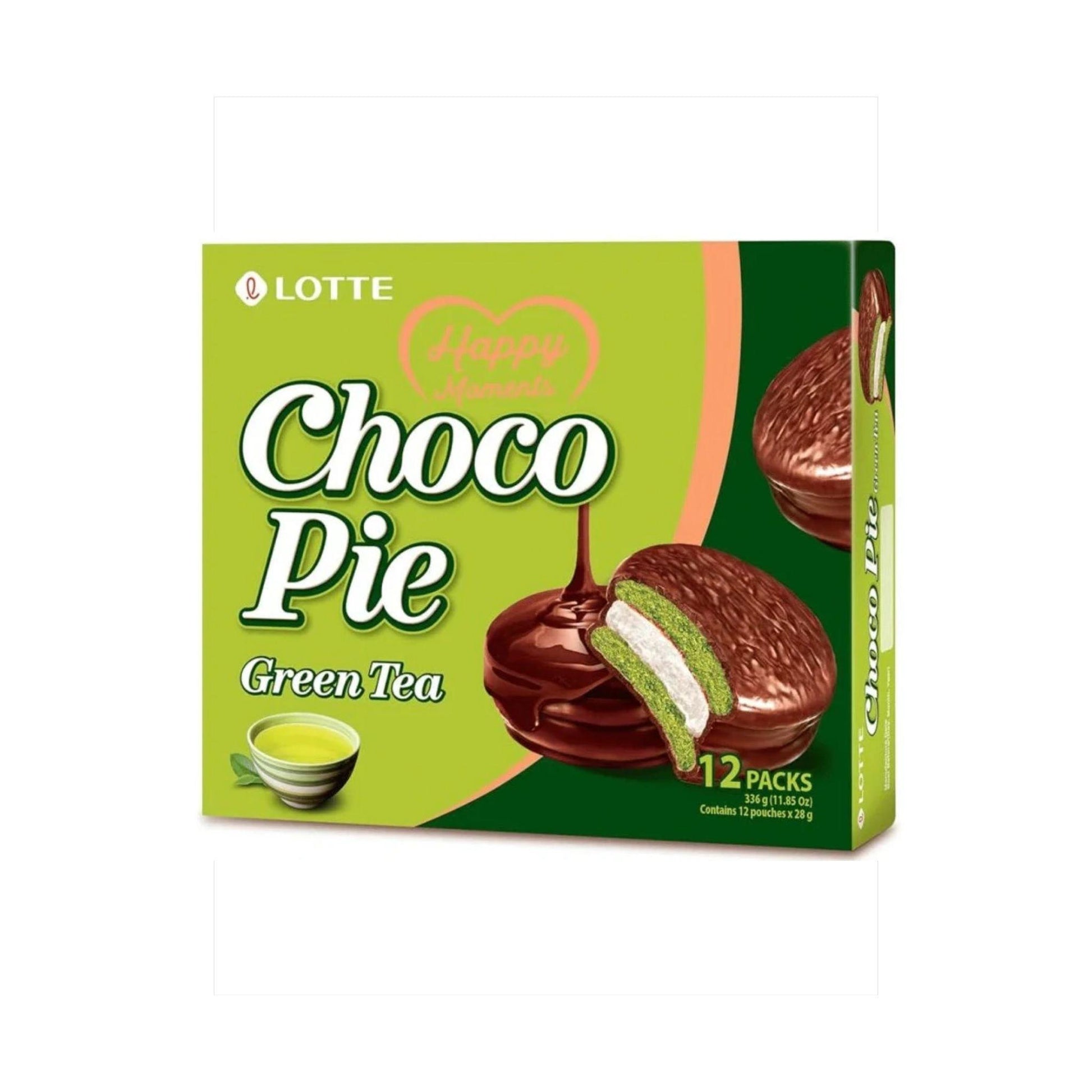 Lotte Choco Pie Green Tea 336g KOR