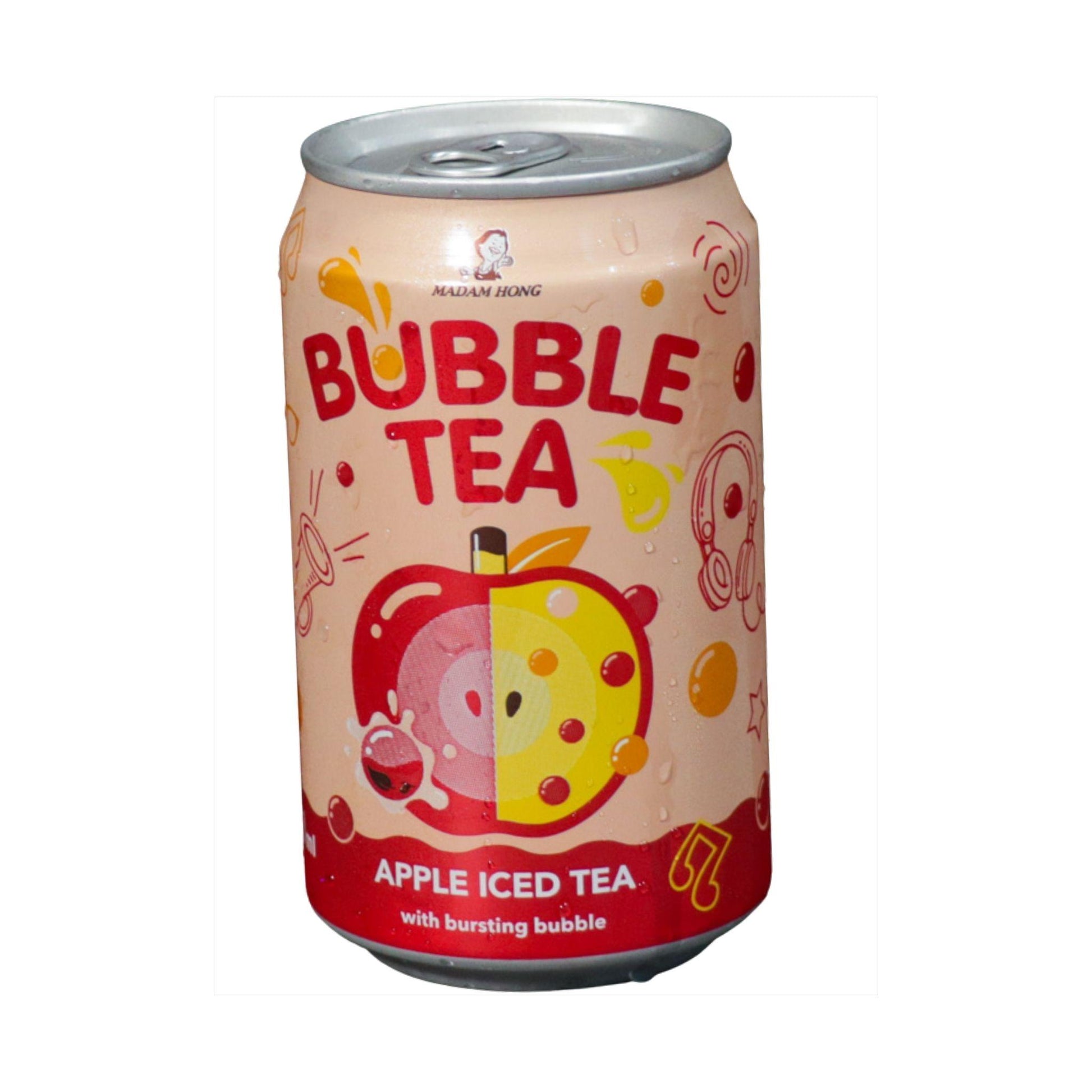 Madam Hong Bubble Tea Iced Tea Apple 320ml TWN