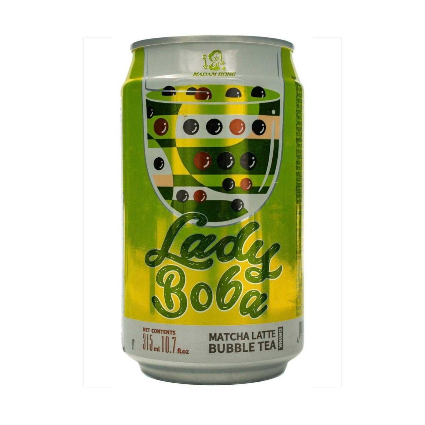 Madam Hong Lady Boba Bubble Tea Matcha Latte 315ml TWN