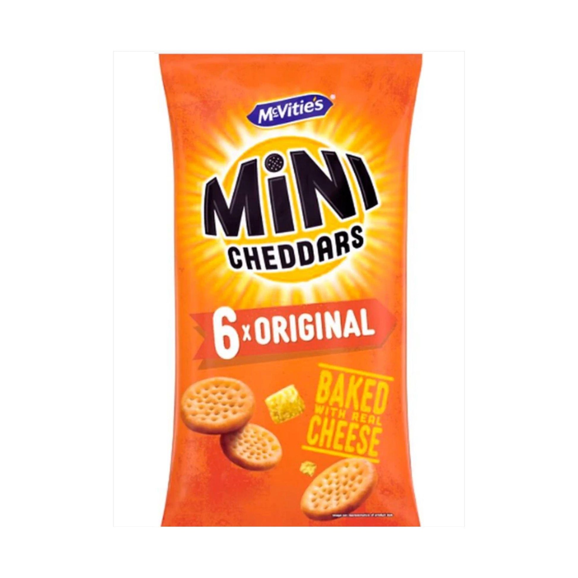 McVities Mini Cheddars Cheese Snack Biscuits (6 x 25g)