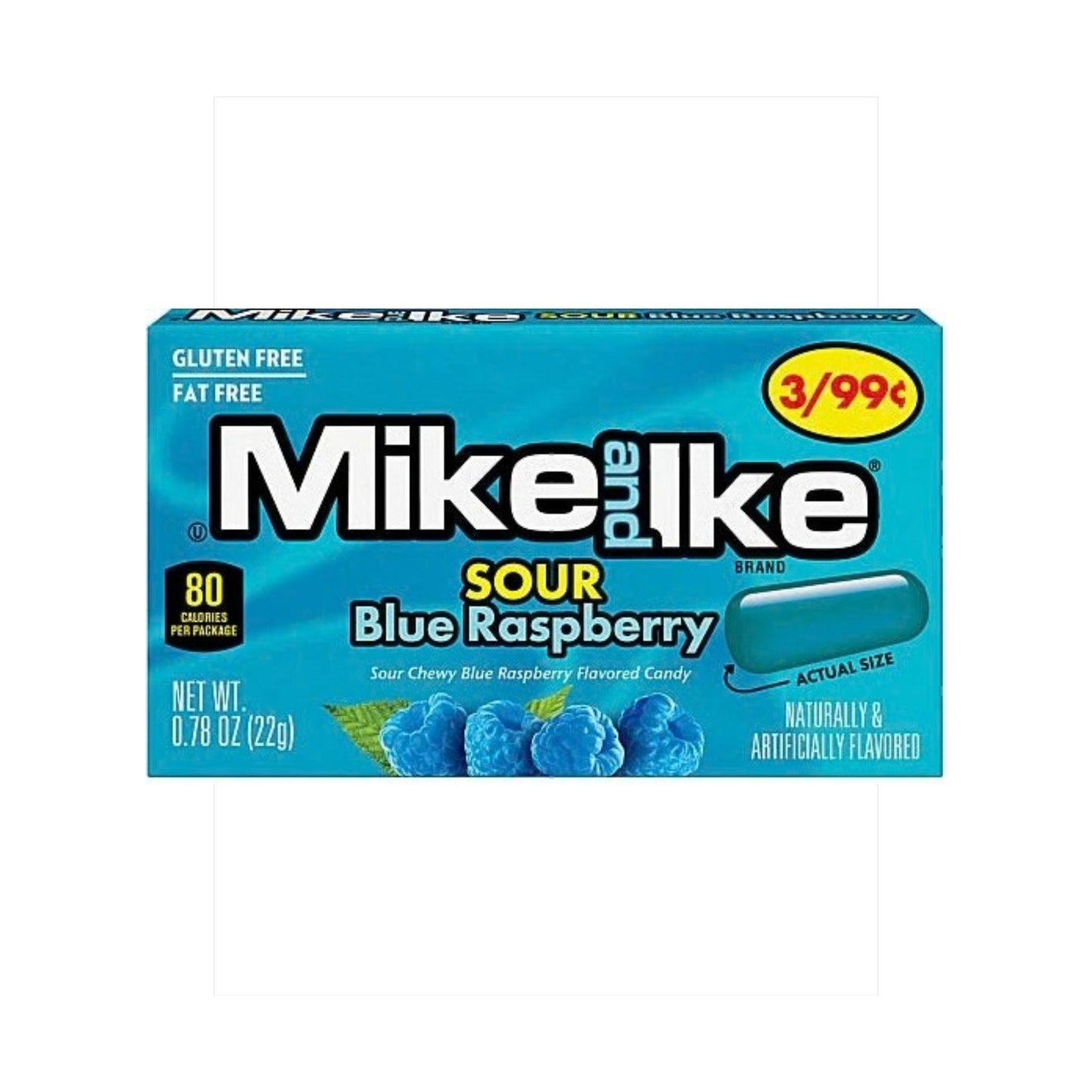 Mike and Ike Sour Blue Raspberry 22g