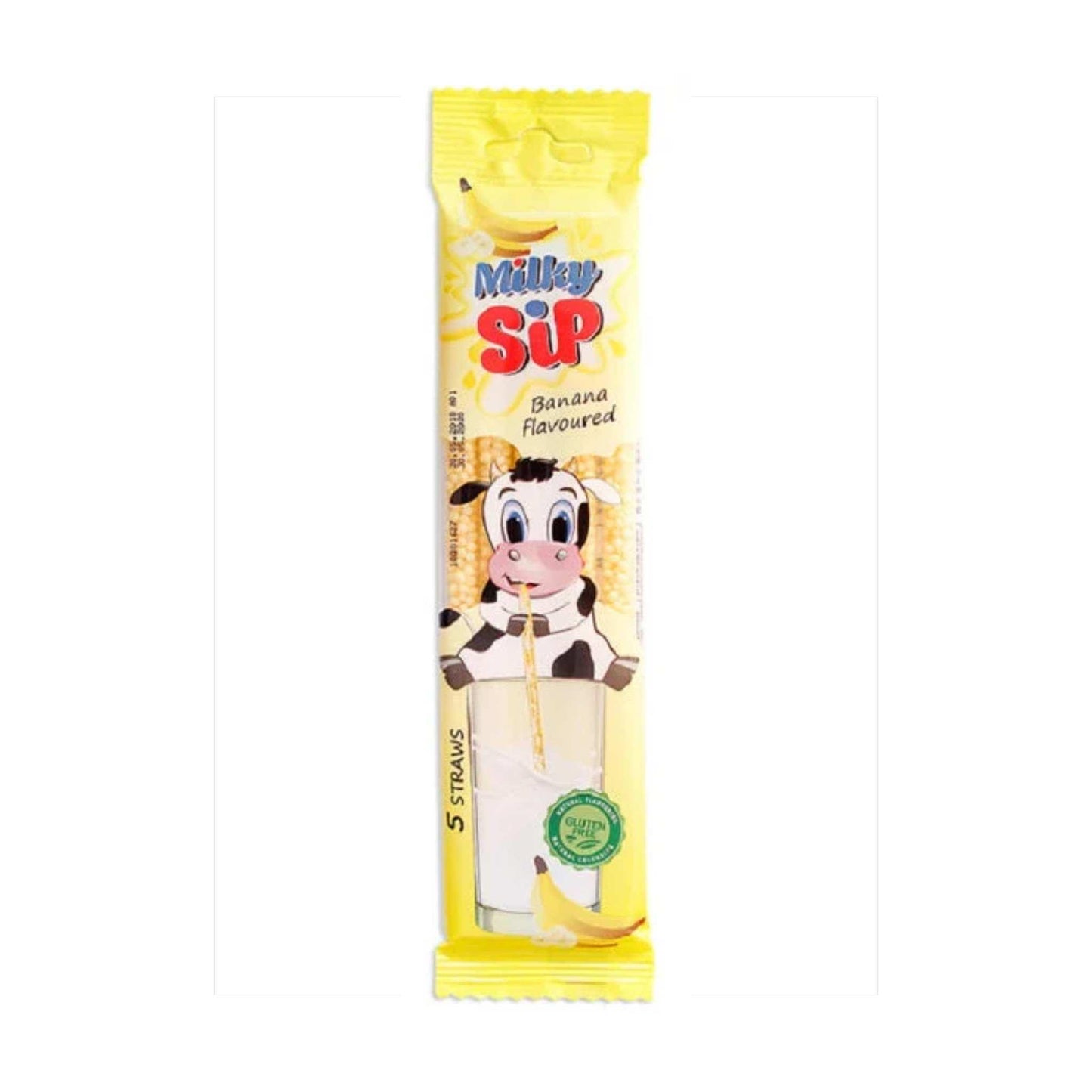 Milky Sip Straw Banana 5x6g