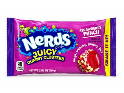 Nerds Candy Juicy Gummy Clusters Strawberry Punch 75g [USA]