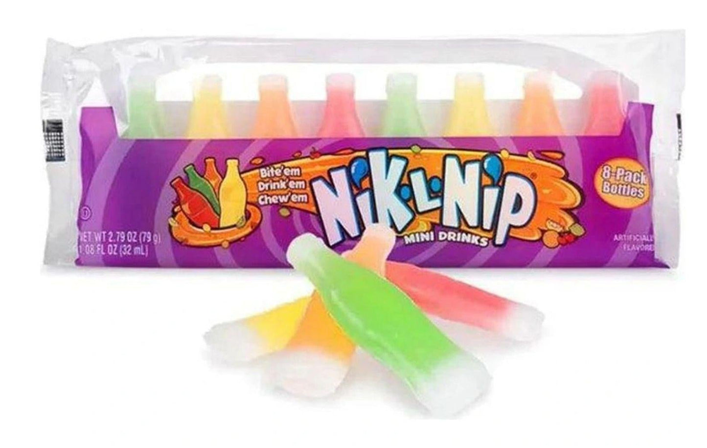 Nik-L-Nip Wax Candy Original 8 Pack 79g