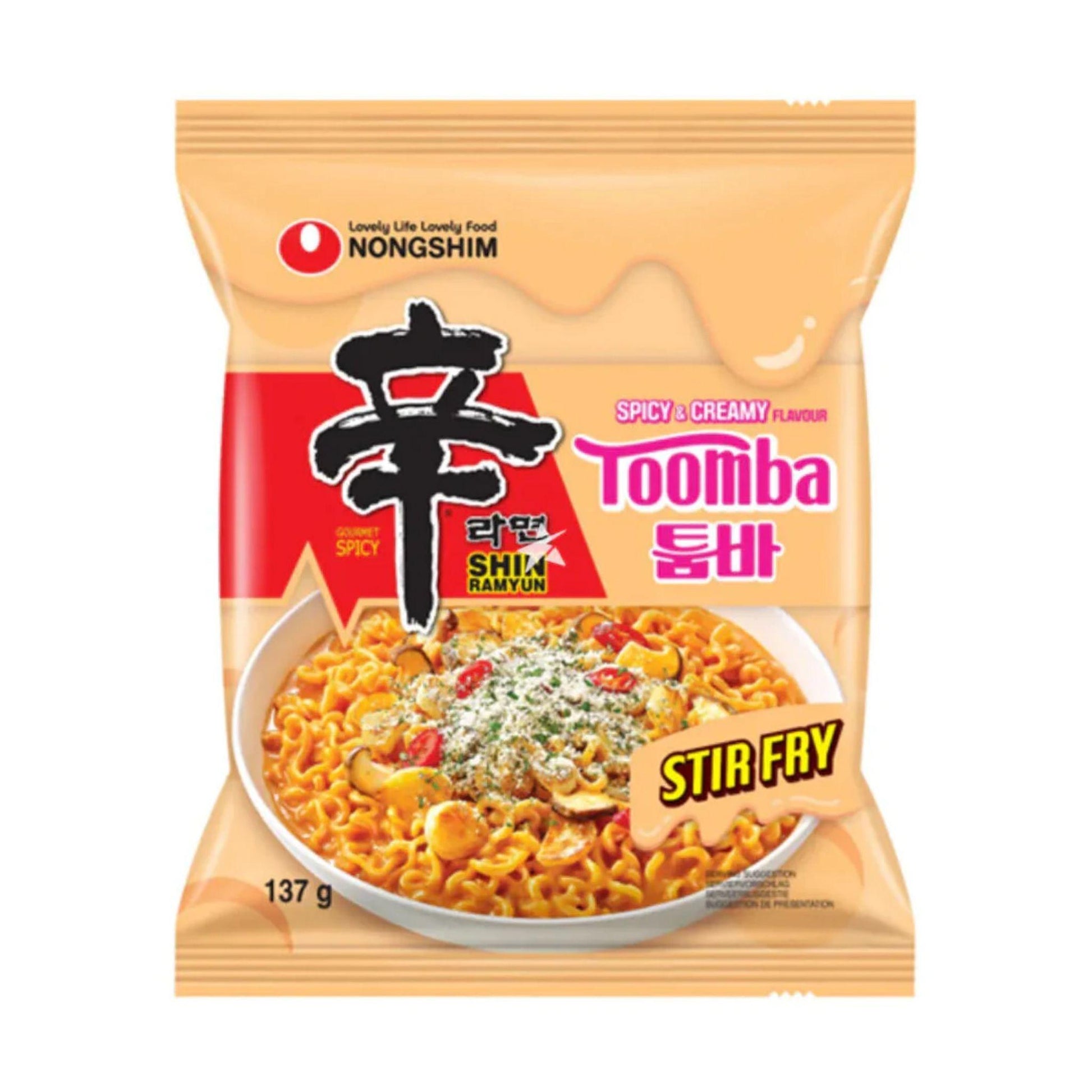 Nongshim Shin Ramyun Stir Fry Toomba (Spicy & Creamy Flavour) 137g