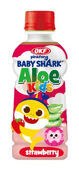 OKF Aloe Baby Shark Strawberry 240ml
