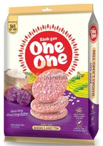 ONE ONE rýžový cracker s fialové batáty 100g