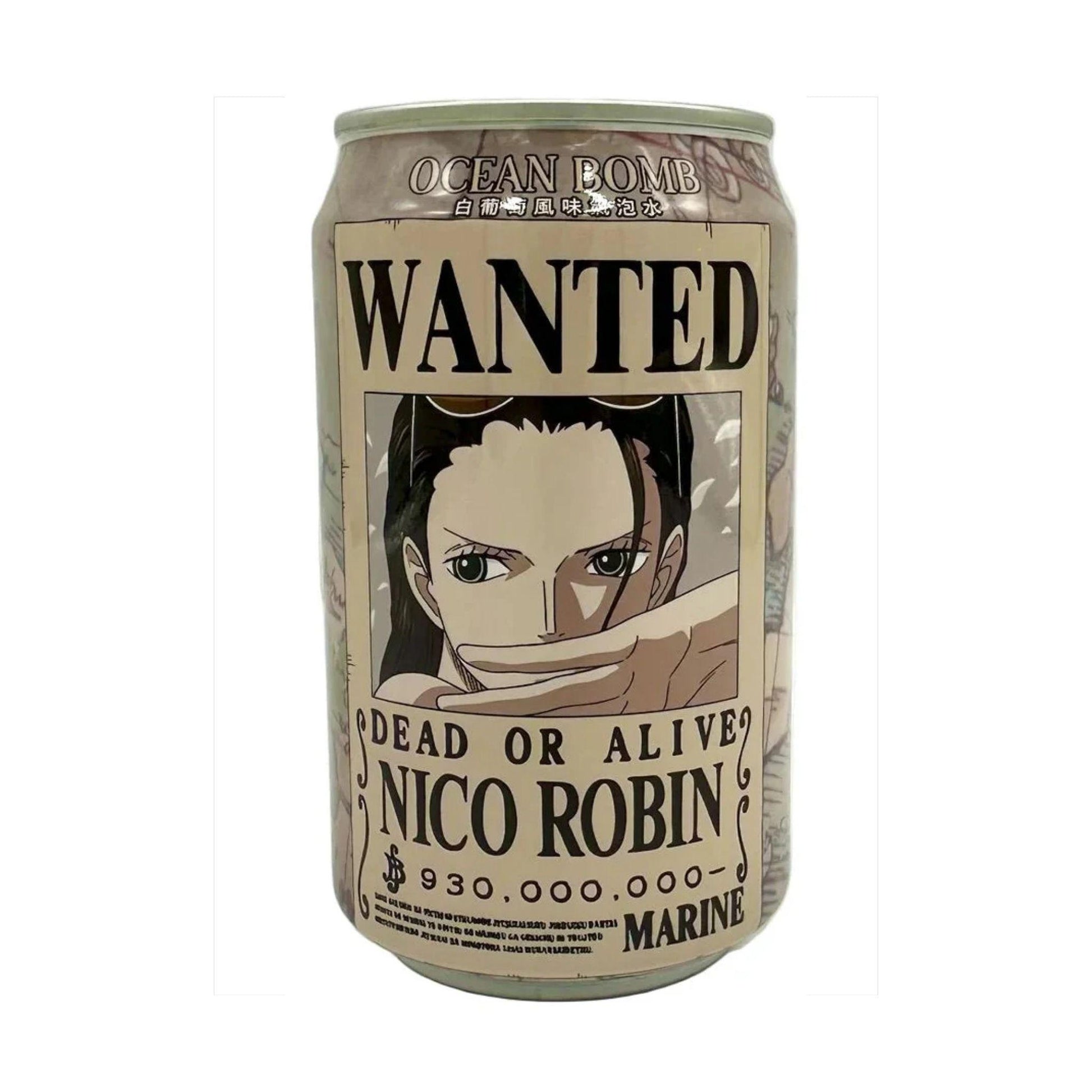 Ocean Bomb- One Piece Wanted Poster Edition White Grape Flavor 330ml