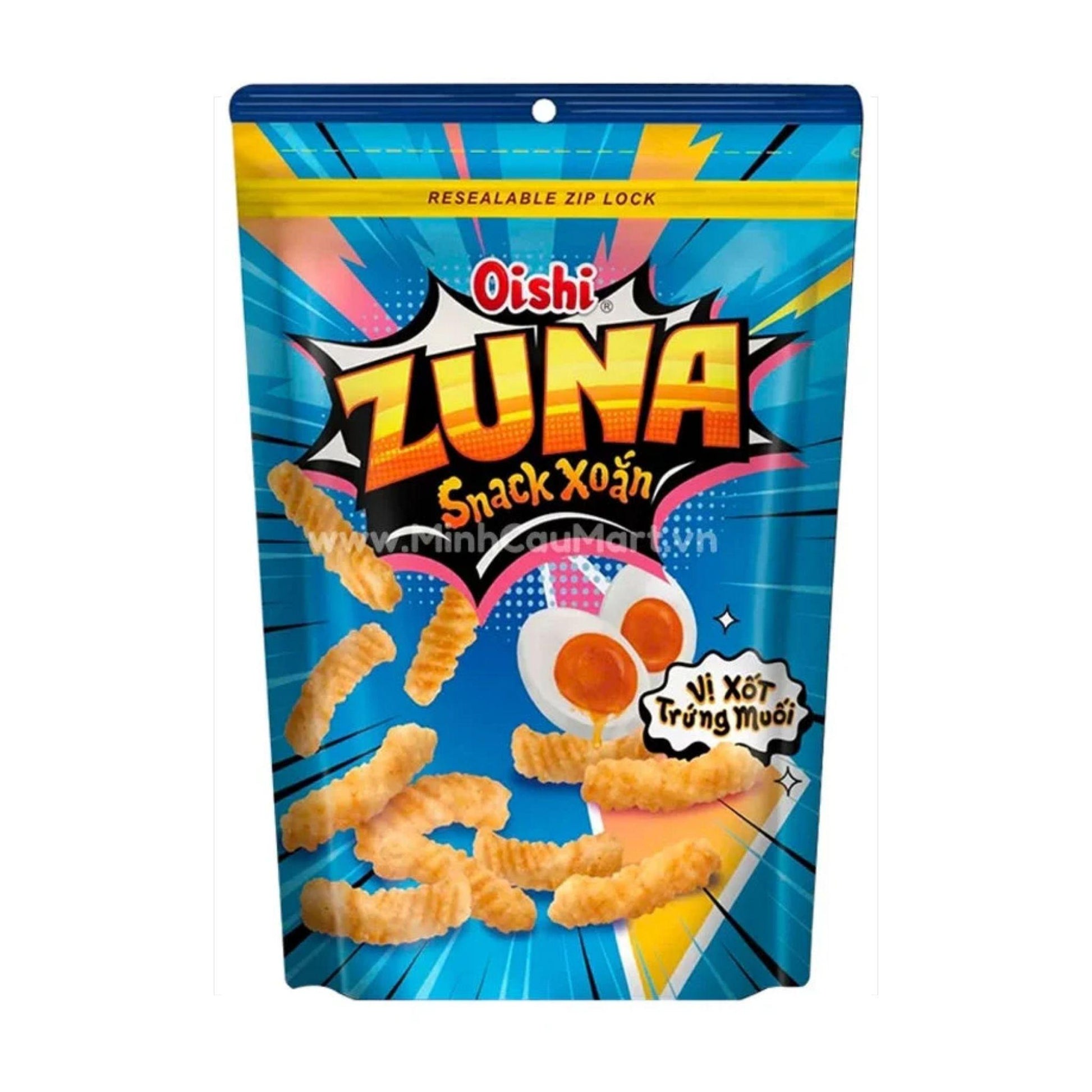 Oishi Salted Egg Yolk Flavored Twisted Snack Biscuits 65g