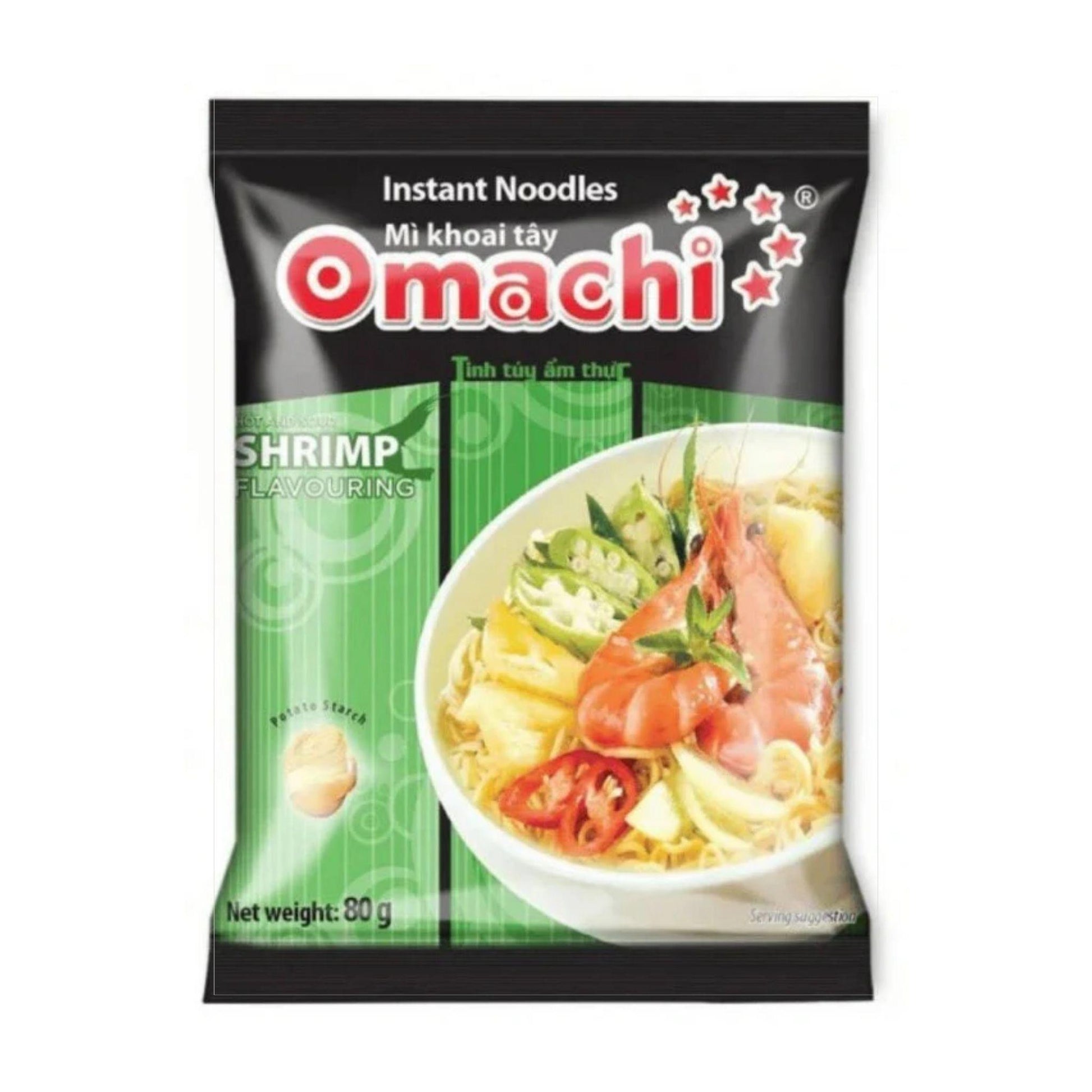 Omachi Spicy & Sour Shrimp Instant Noodle 79g VNM