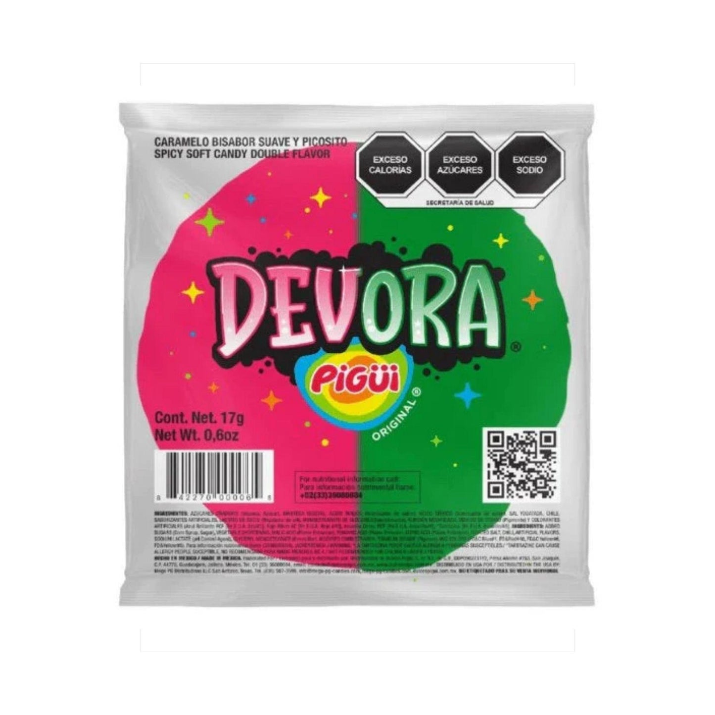Pigui Devora Chilli Red Slaps 17g MEX