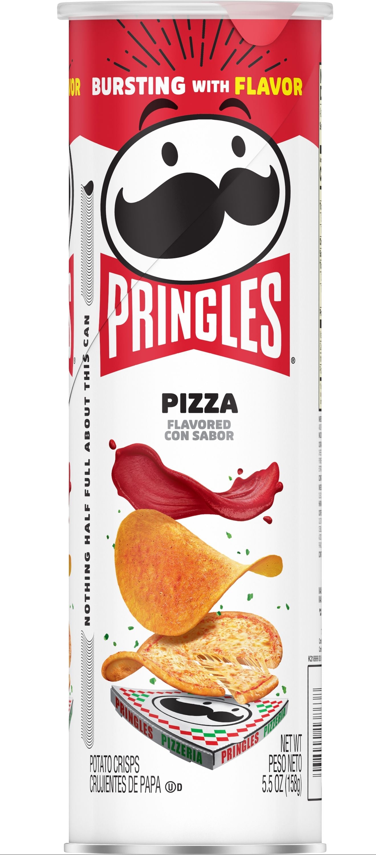 Pringles Pizza Flavored Potato Crisps Chips - 5.5oz
