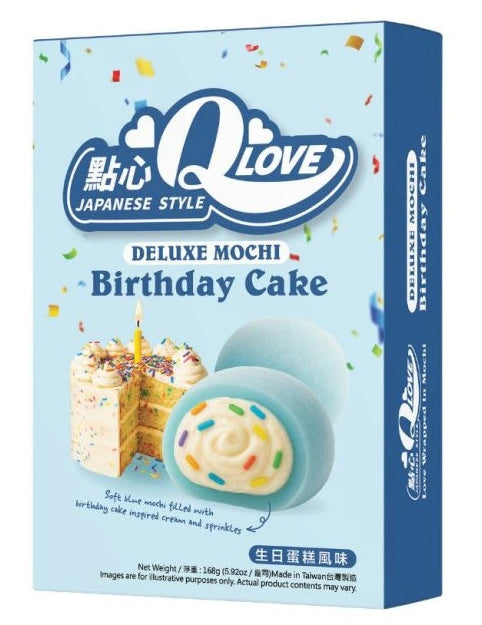 QLove Birthday Cake Deluxe Mochi 168g TWN