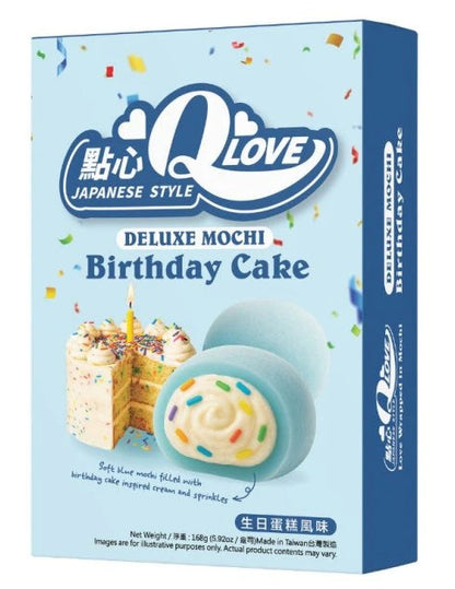 QLove Birthday Cake Deluxe Mochi 168g TWN