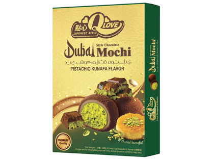 QLove Dubai Chocolate & Pistachio Kunafa Deluxe Mochi 168g TWN