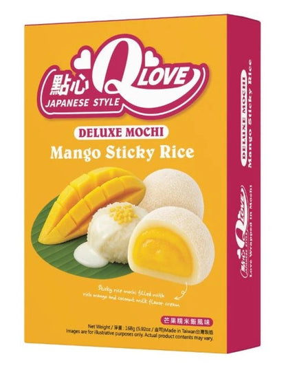 QLove Mango & Sticky Rice Deluxe Mochi 168g TWN