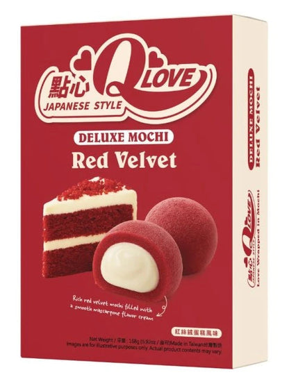 QLove Red Velvet Deluxe Mochi 168g TWN